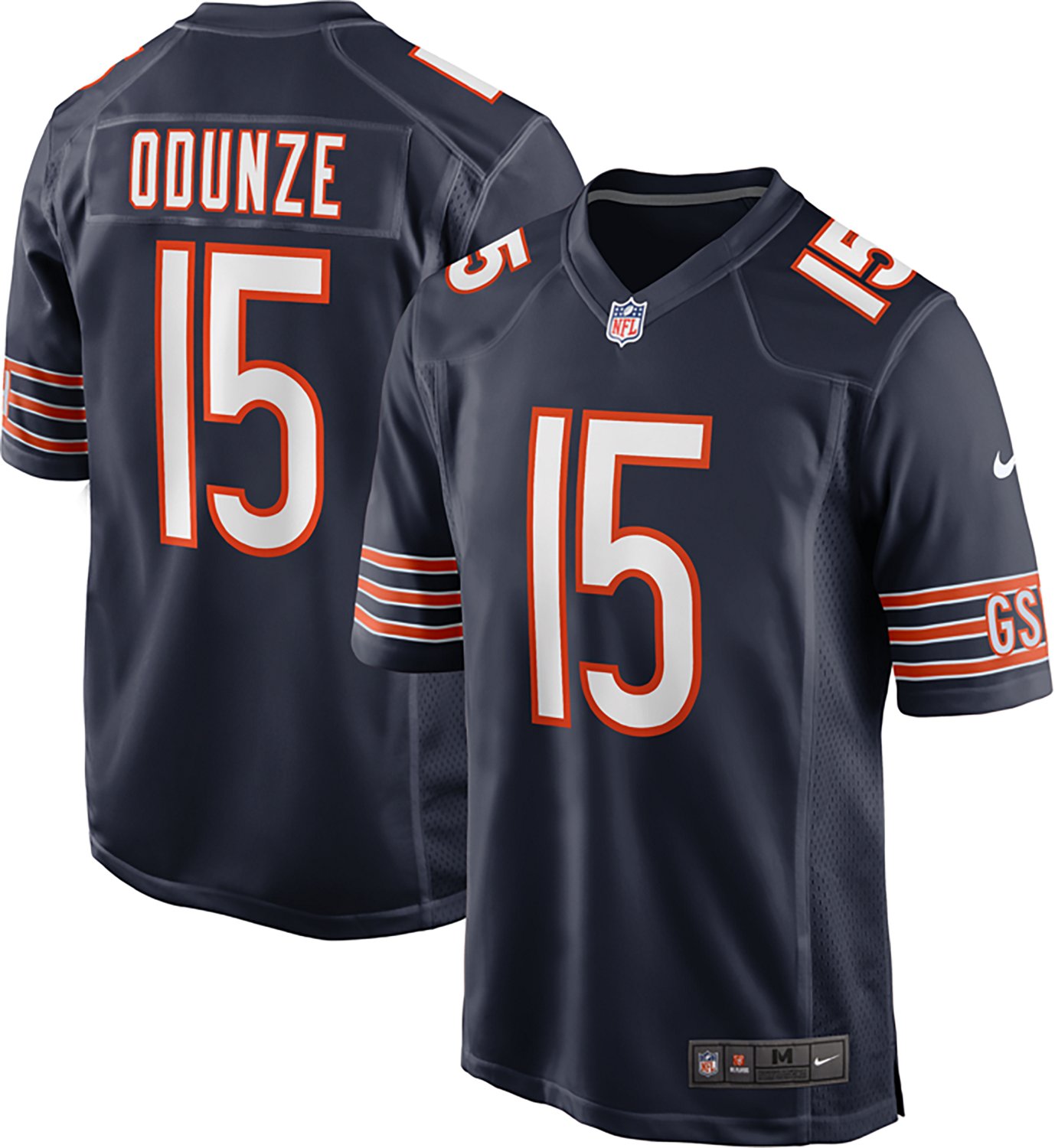 Nike Men's Chicago Bears Rome Odunze Game Home Player Name and Number Jersey