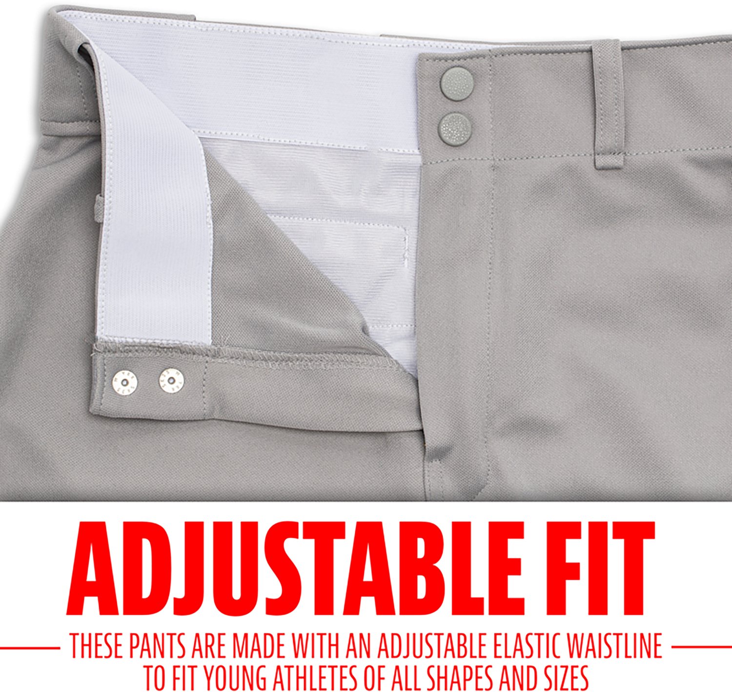 Franklin Sports Kids’ Relaxed Style Baseball + Softball Pants - view number 3