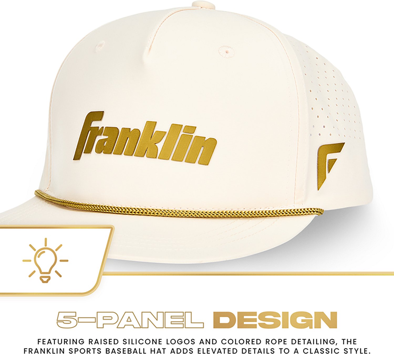 Franklin Sports Adults’ Snapback Baseball + Softball Hat - view number 7