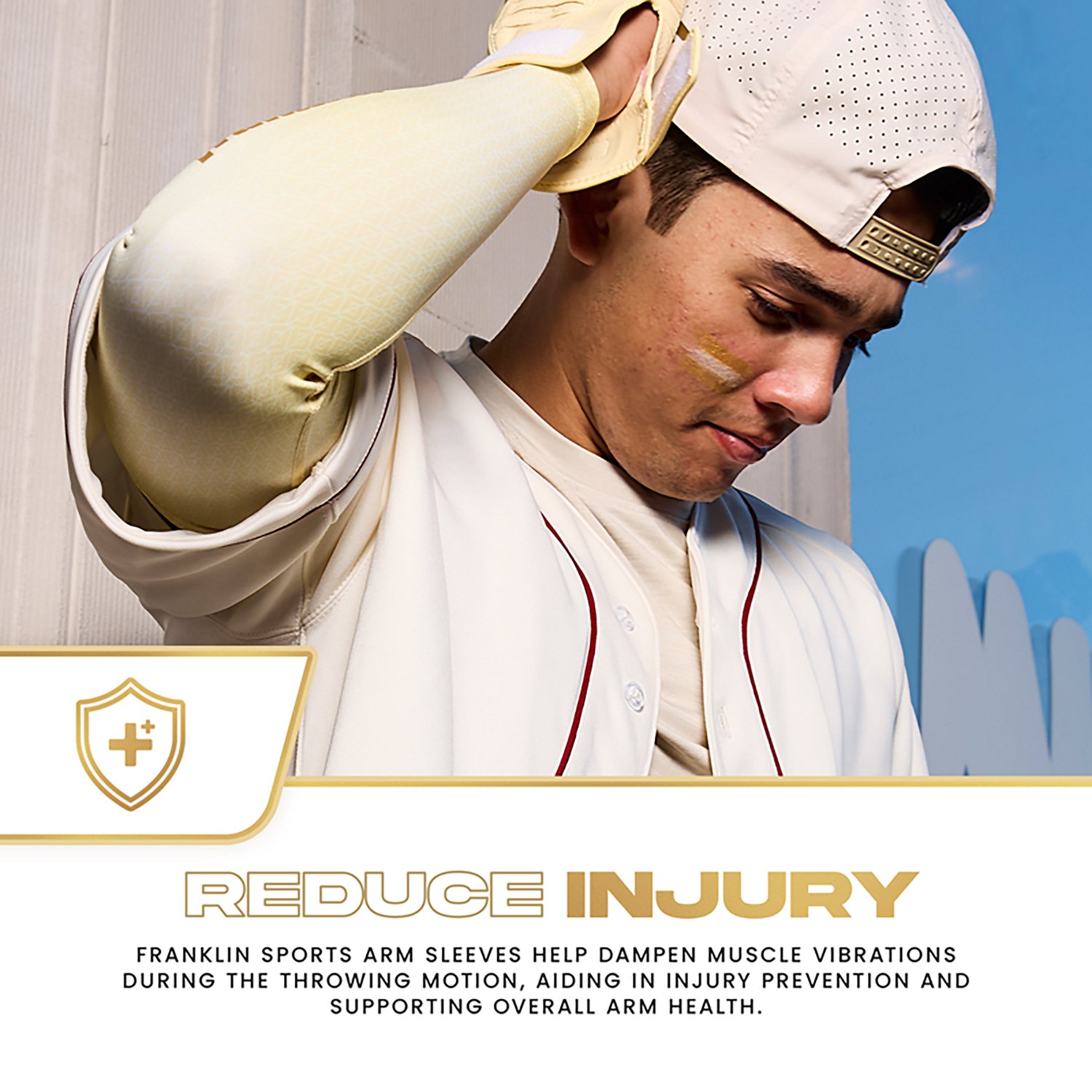 Franklin Sports Adults’ Baseball + Softball Arm Compression Sleeves  - view number 6