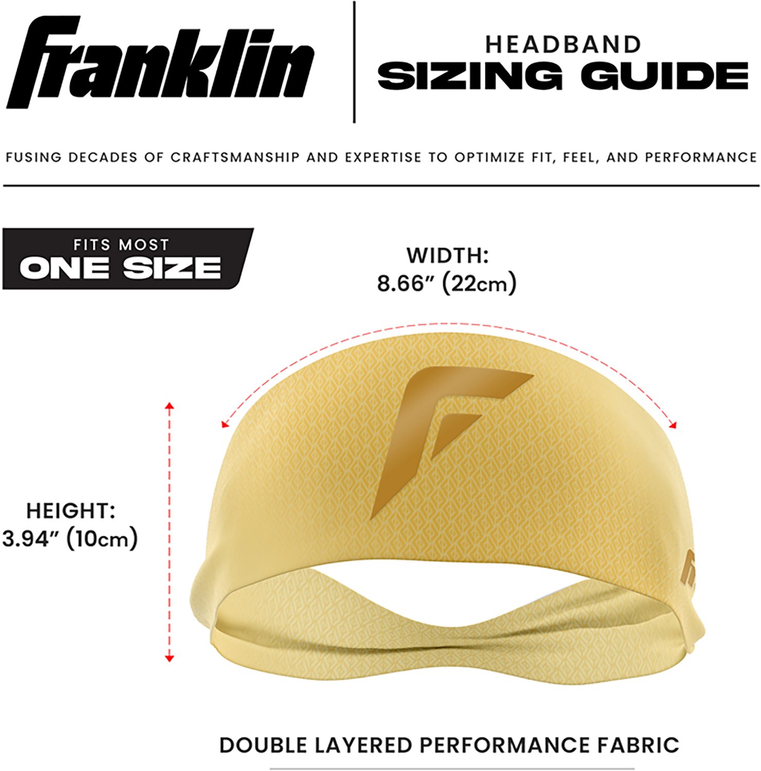 Franklin Sports Adults’ Baseball + Softball Headband - view number 7