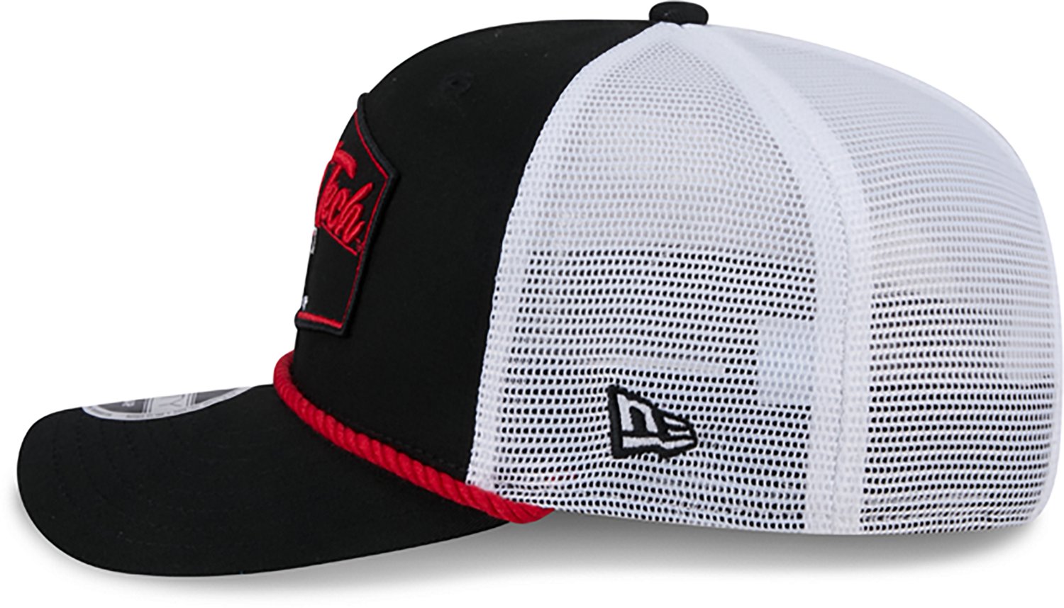 New Era Adults' Texas Tech Red Raiders Team Patch 970SS Rope Trucker Cap - view number 4