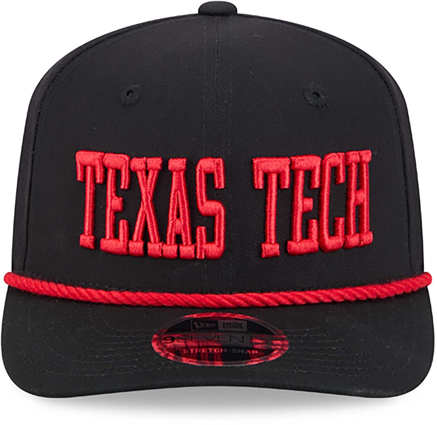 New Era Adults' Texas Tech Red Raiders School Wordmark 970SS Cap