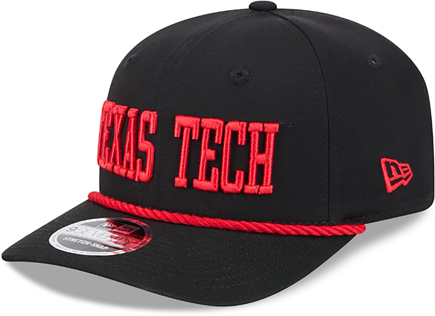 New Era Adults' Texas Tech Red Raiders School Wordmark 970SS Cap - view number 6