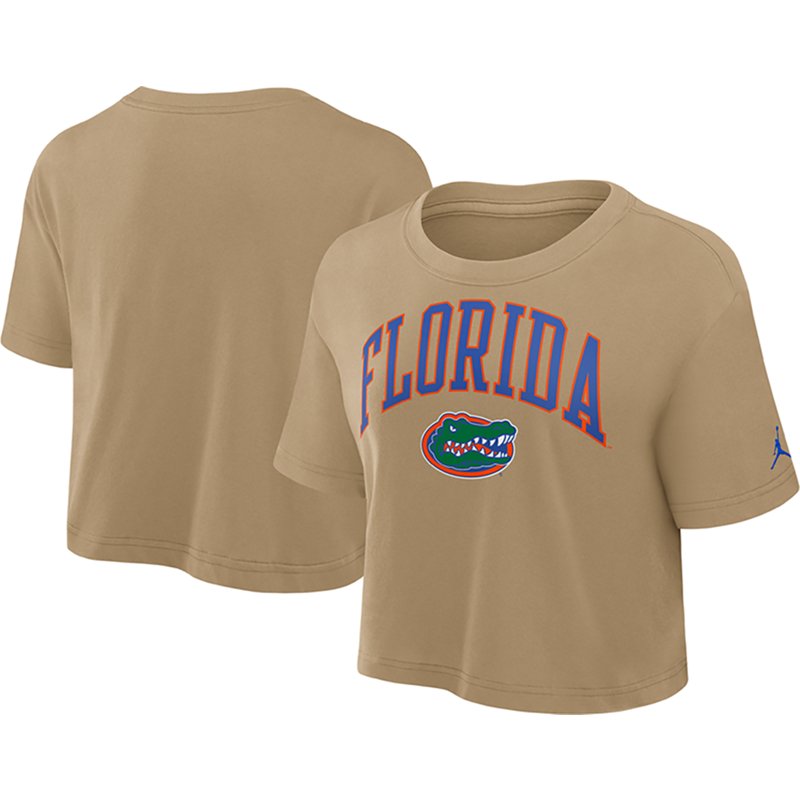 Nike Women's University of Florida School Arch Crop Graphic T-shirt