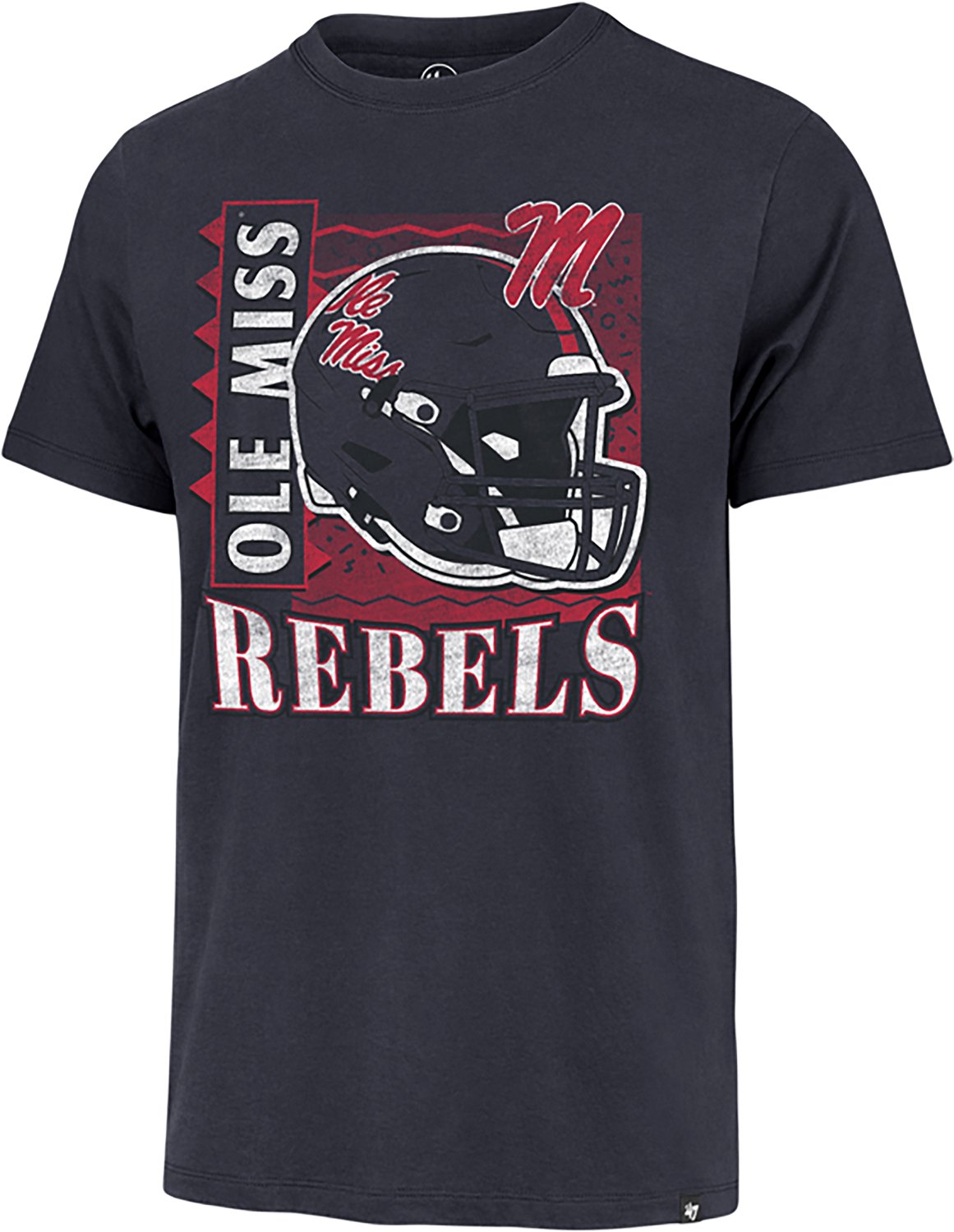 '47 Ole Miss Football Helmet Regional Franklin SS T-shirt
