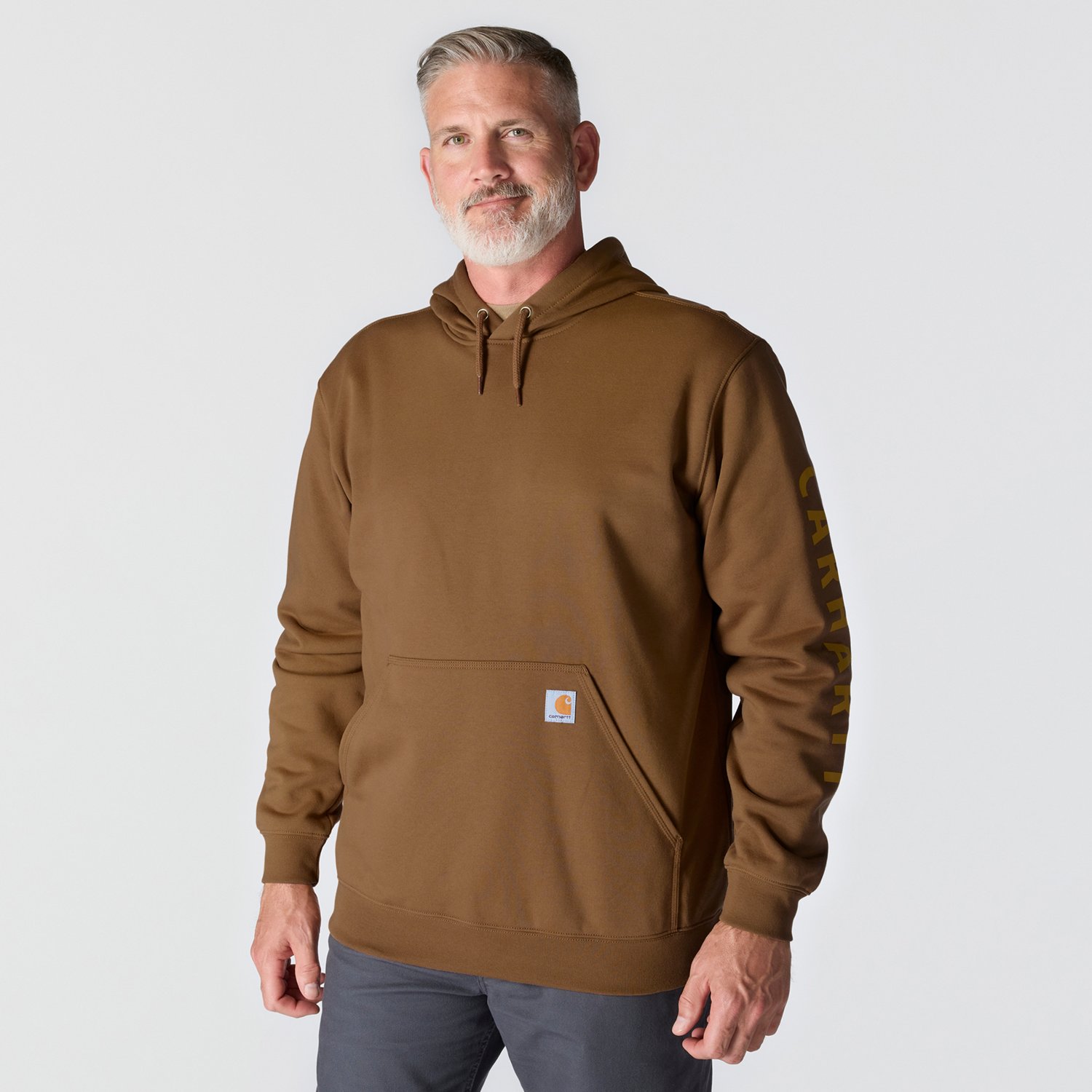Carhartt Men's Logo Graphic Midweight Hoodie - view number 3