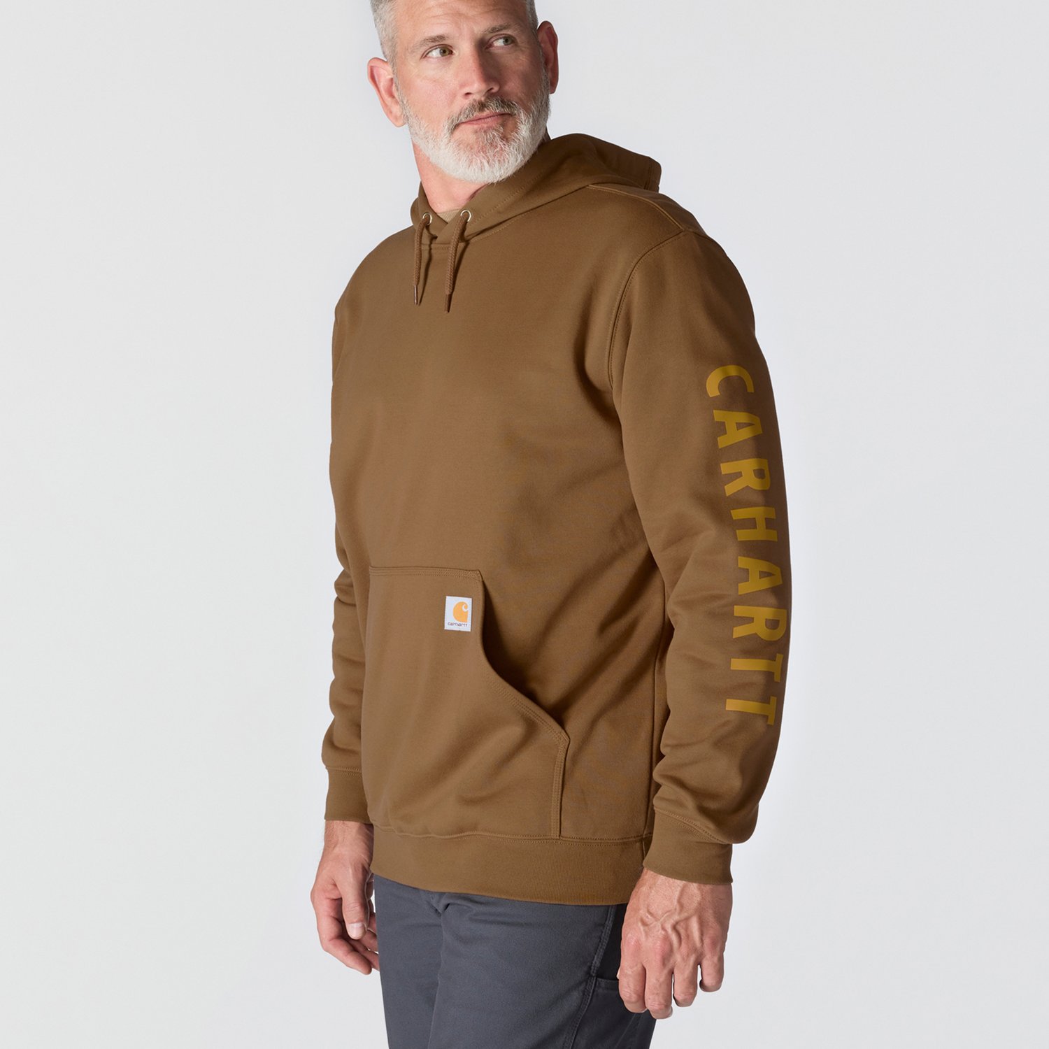 Carhartt Men's Logo Graphic Midweight Hoodie - view number 4