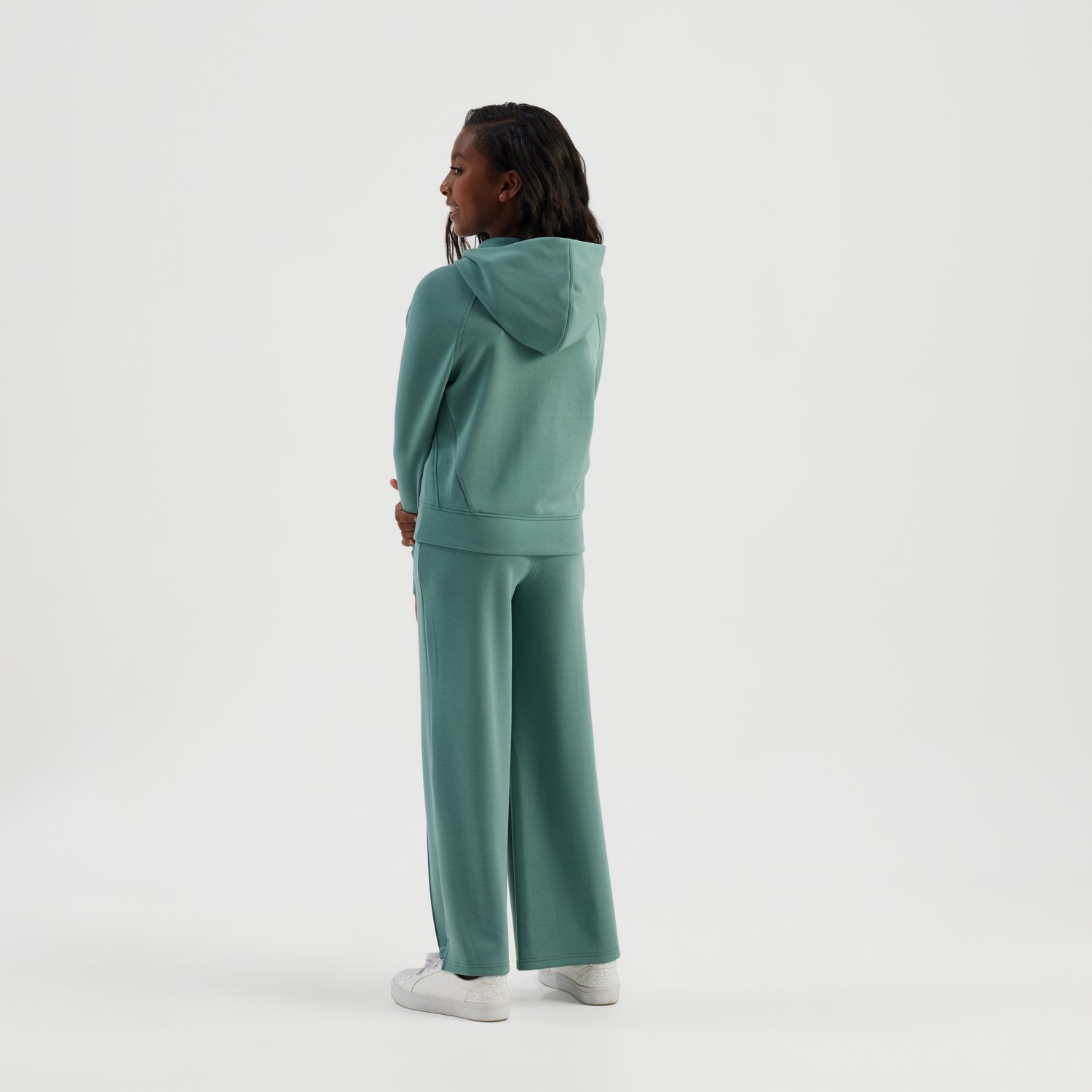 Freely Girls' Sandwashed Lux Half Zip Hoodie - view number 3