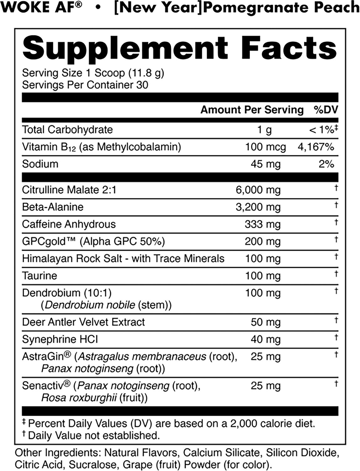 Bucked Up Woke AF Pre-Workout Supplement - view number 2