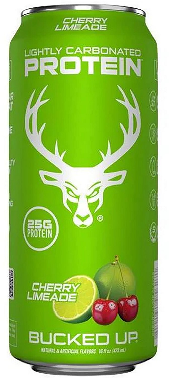 Bucked Up Lightly Carbonated Banana Pineapple 16 oz Protein Drink