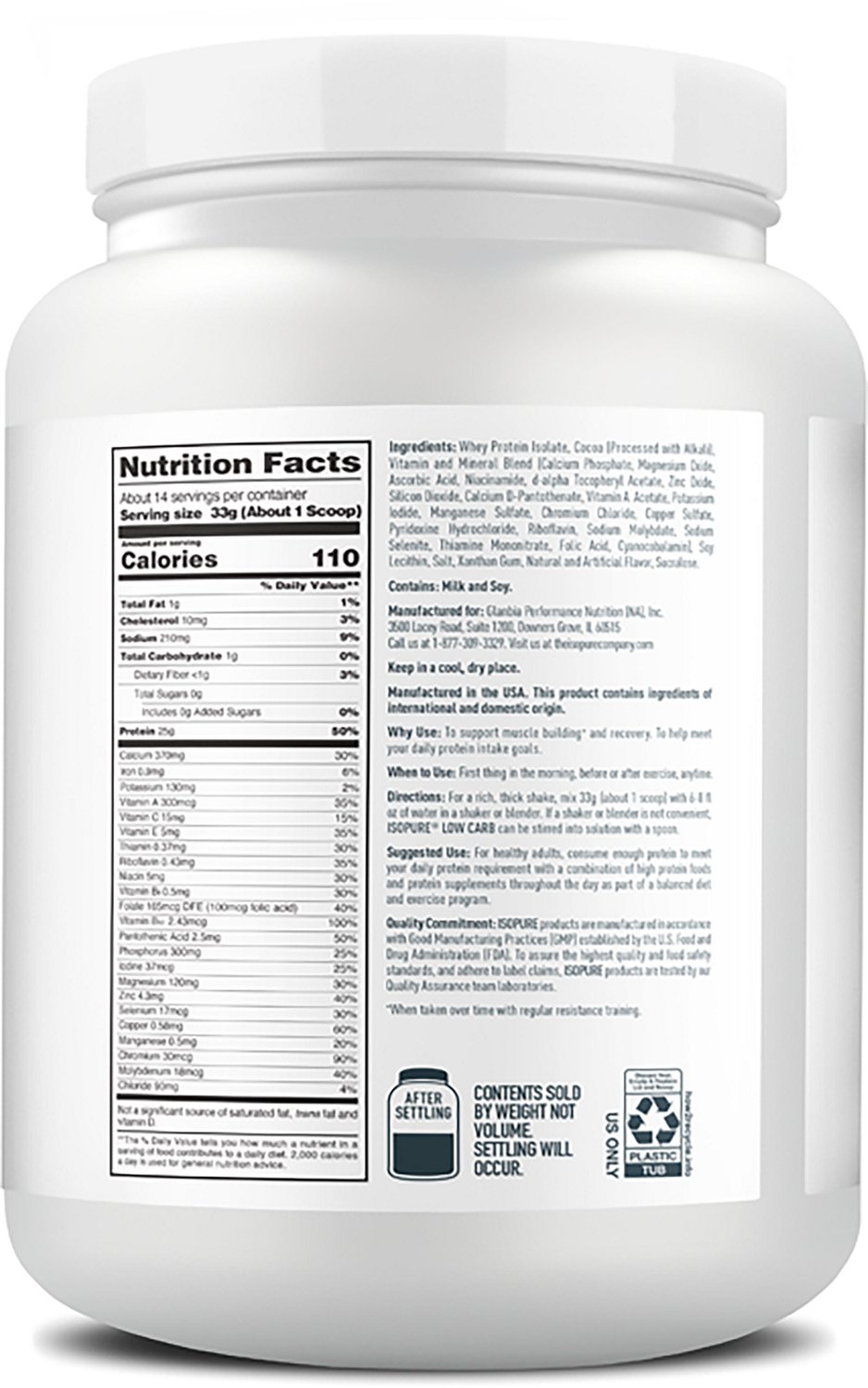 Isopure Zero Carb 1 lb. Protein - view number 2