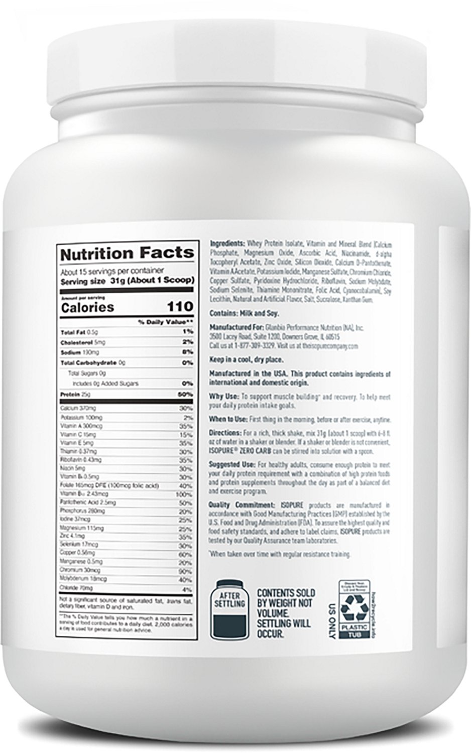 Isopure Zero Carb 1 lb. Protein - view number 2