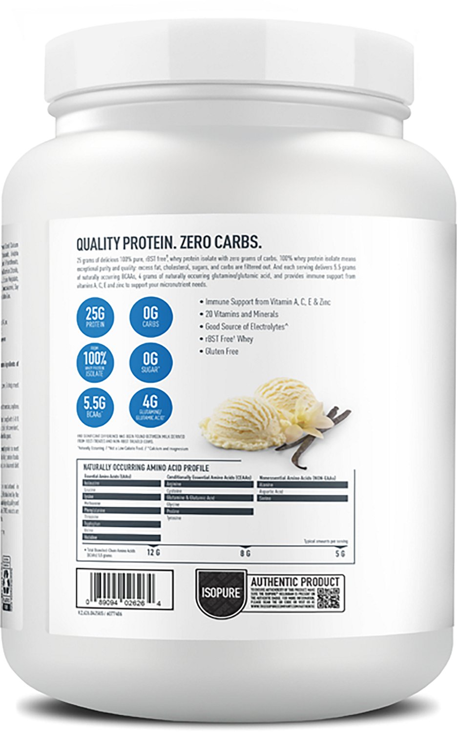 Isopure Zero Carb 1 lb. Protein - view number 3