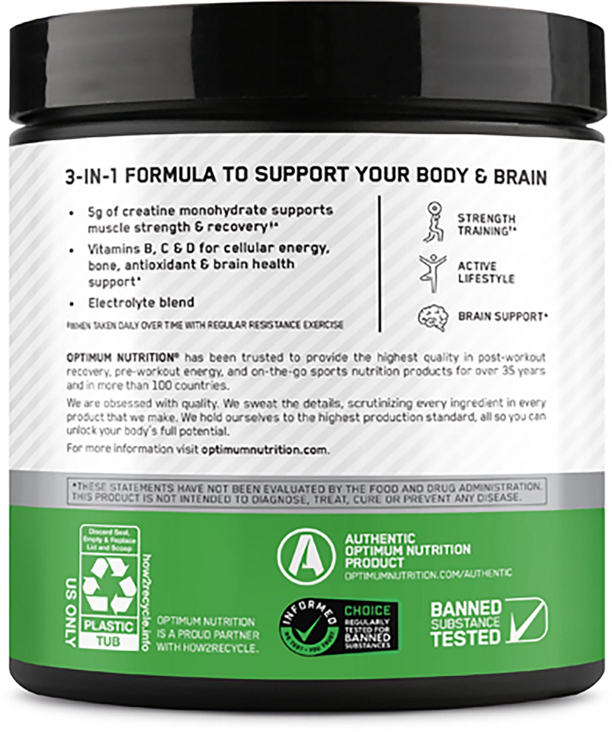 Optimum Nutrition Creatine Monohydrate Plus 40-Servings - view number 3