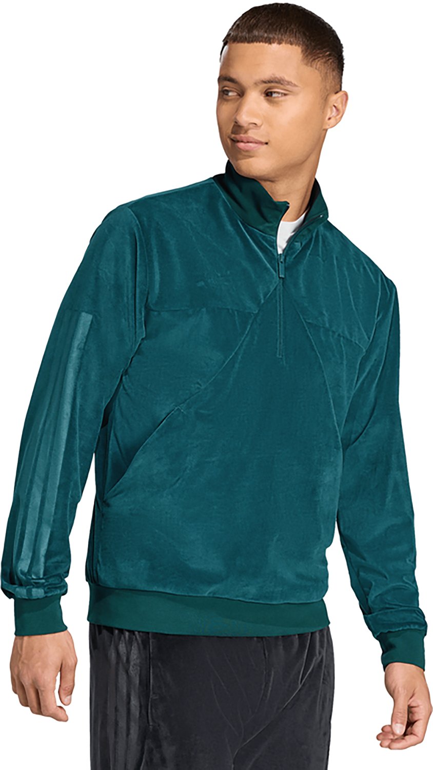 adidas Men's House of Tiro Velour Half-Zip Track Jacket - view number 2