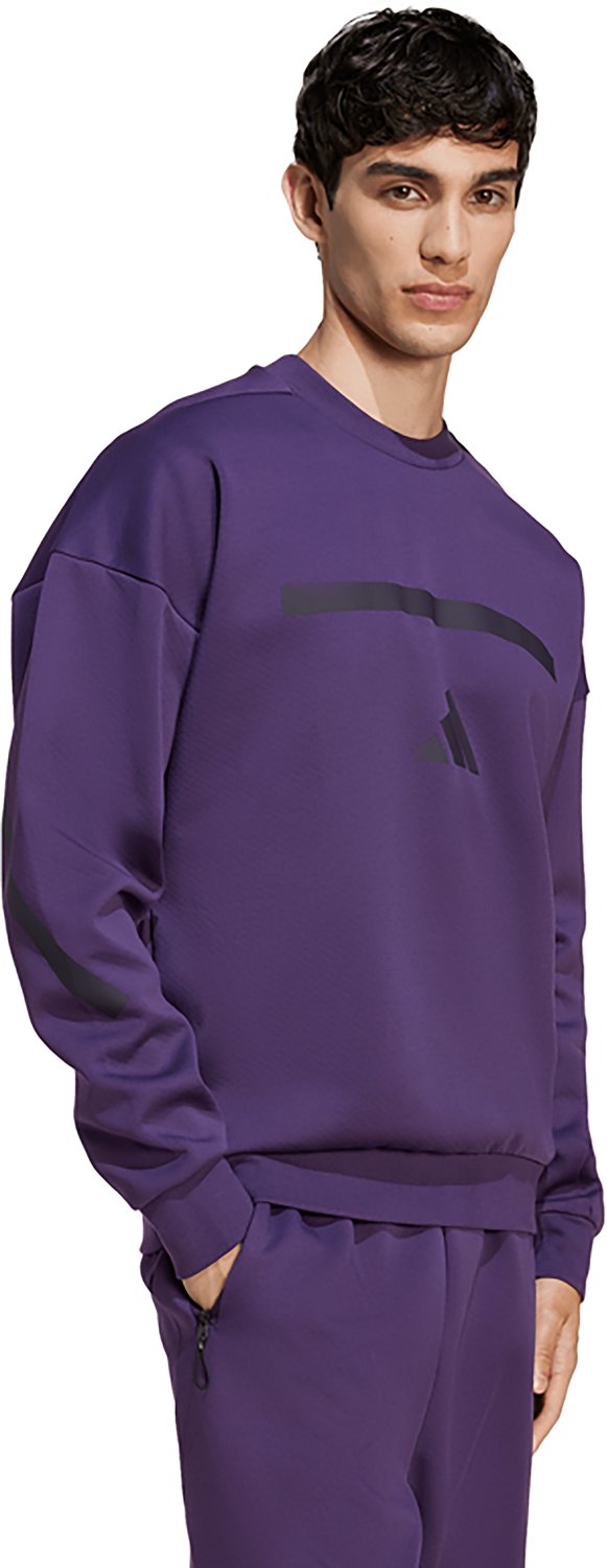adidas Men's Z.N.E. Crewneck Sportswear Sweatshirt - view number 2