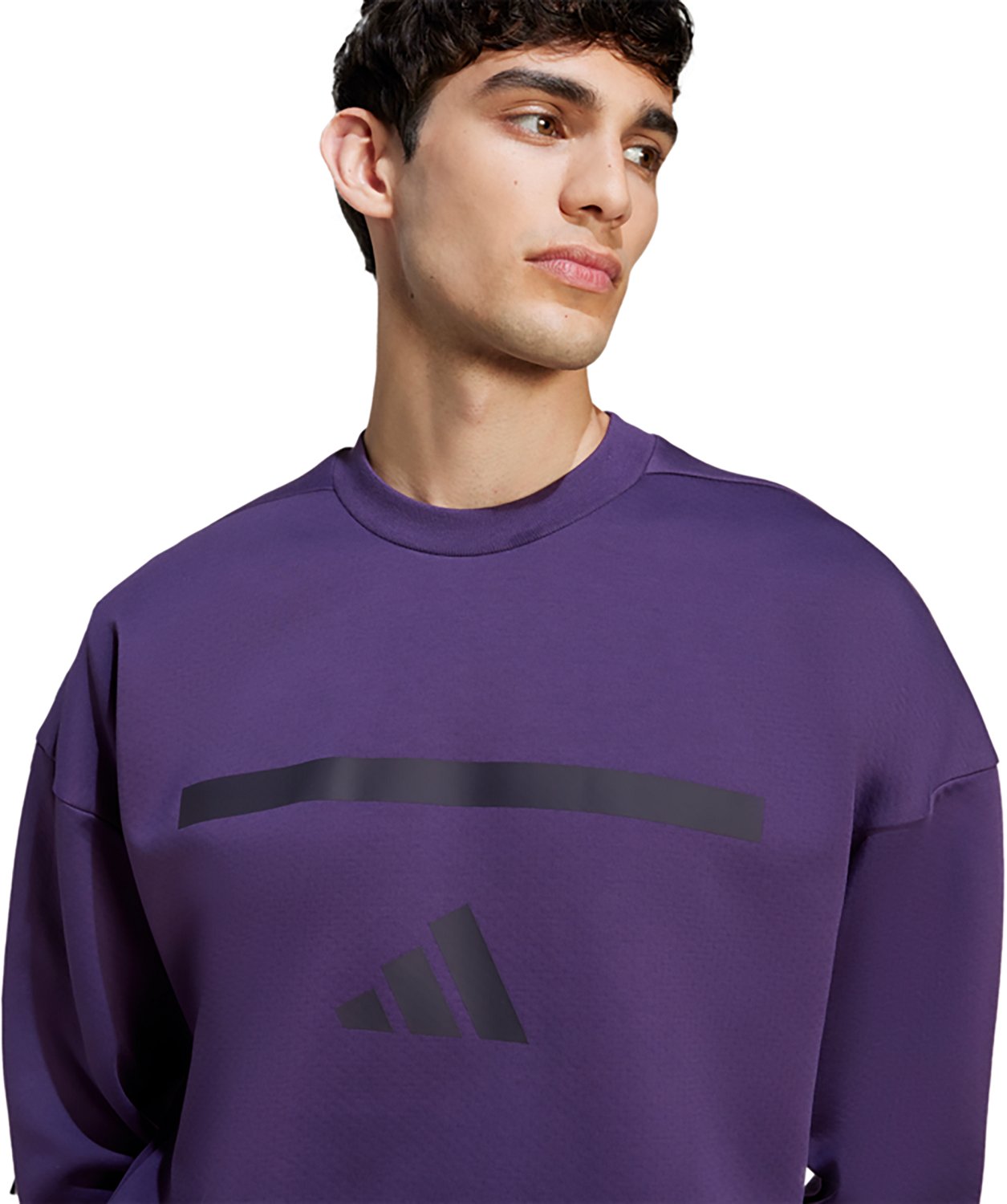 adidas Men's Z.N.E. Crewneck Sportswear Sweatshirt - view number 4