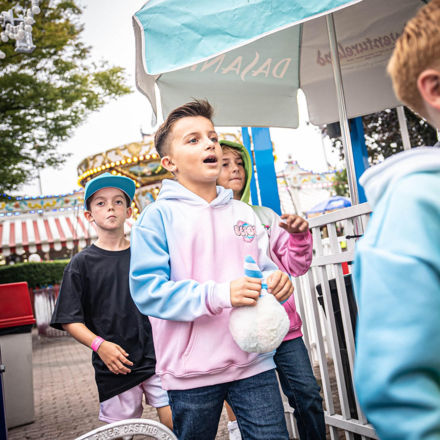 Baseball Lifestyle 101 Youths' Cotton Candy Hoodie - view number 3