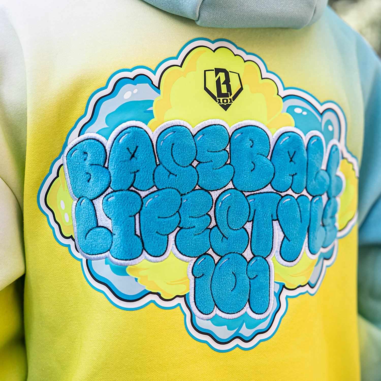 Baseball Lifestyle 101 Youths' Cotton Candy Hoodie - view number 5