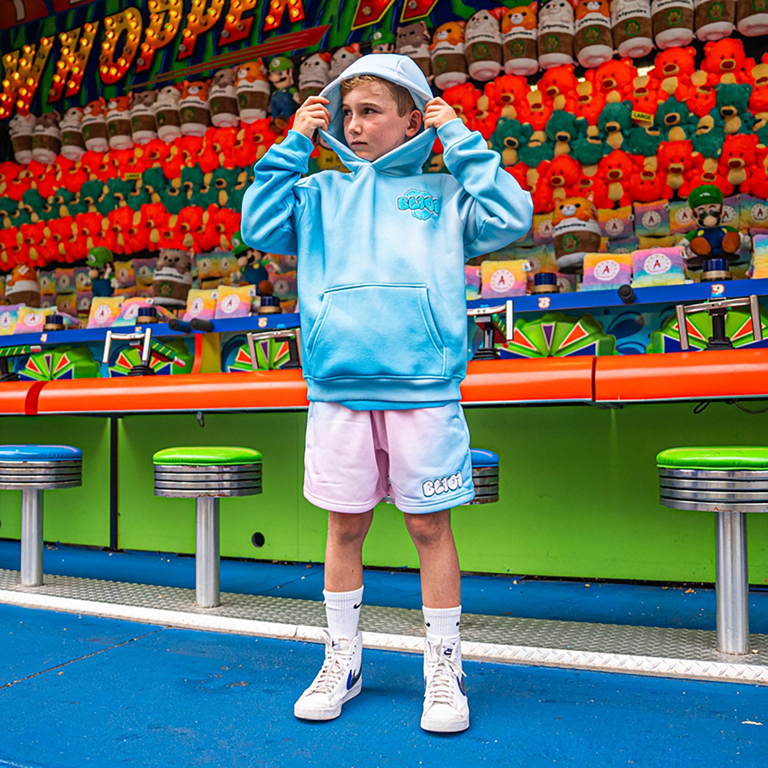 Baseball Lifestyle 101 Youths' Cotton Candy Sweatshorts - view number 2