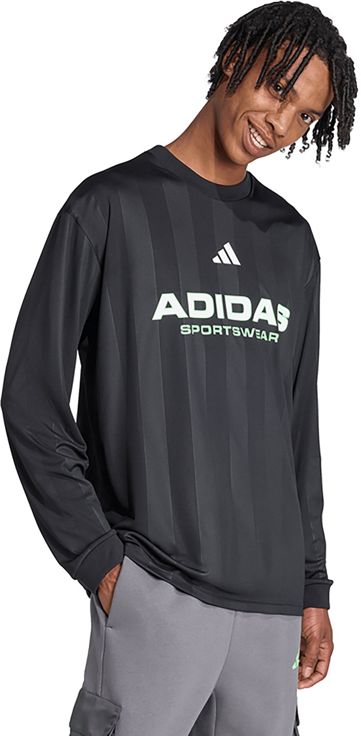 adidas Men's House of Tiro Long Sleeve Jacquard Sportswear Jersey Shirt - view number 2