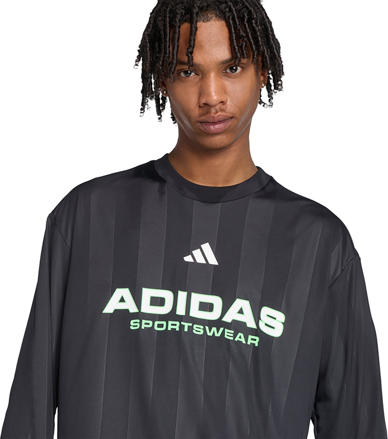 adidas Men's House of Tiro Long Sleeve Jacquard Sportswear Jersey Shirt - view number 4