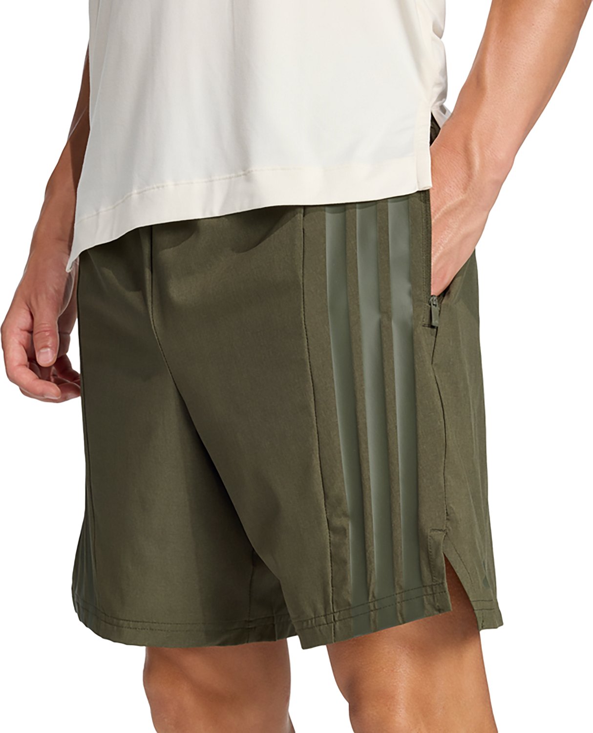 adidas Men's Designed For Training 3-Stripes Shorts 7 in. - view number 3