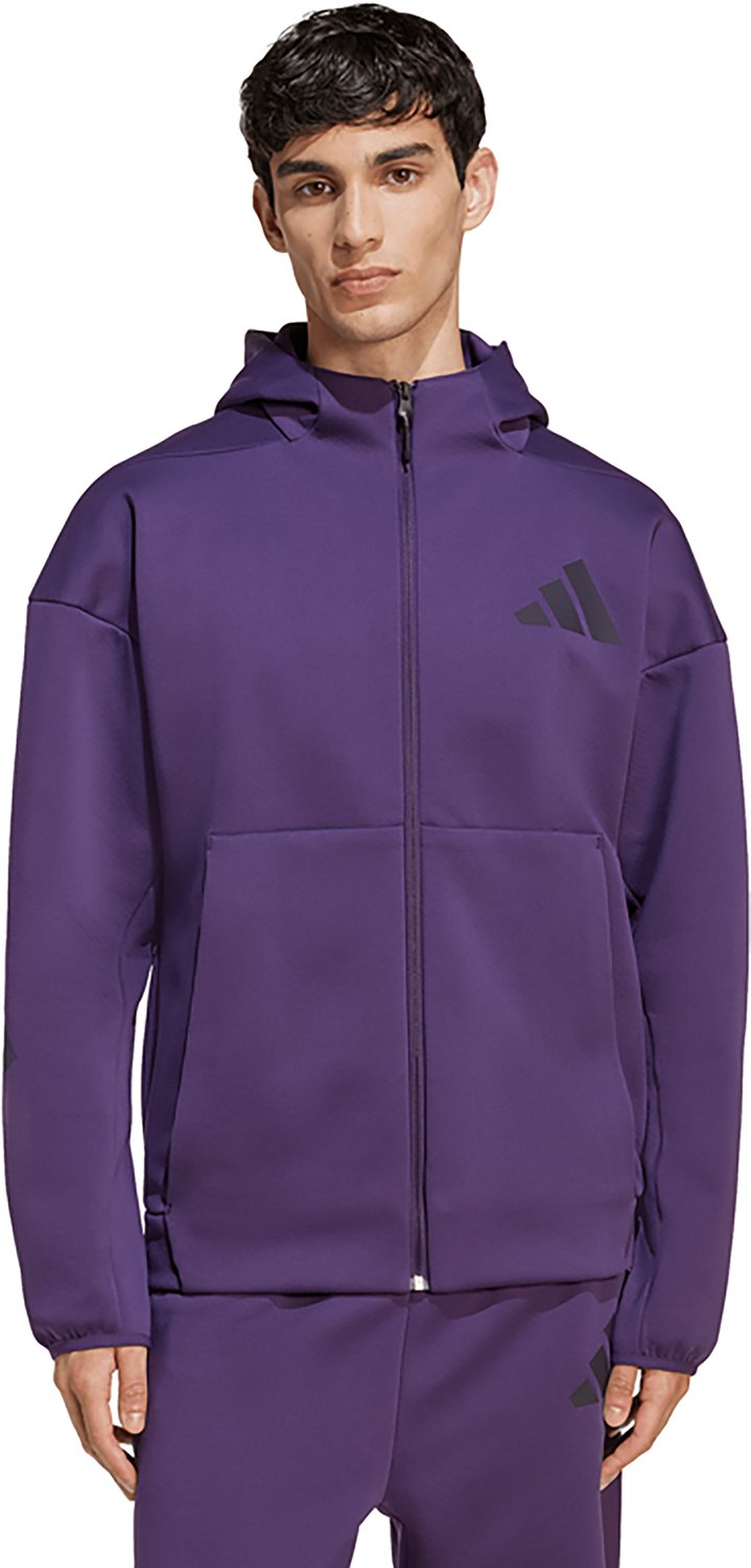 adidas Men's Z.N.E. Full Zip Hooded Sportswear Track Jacket