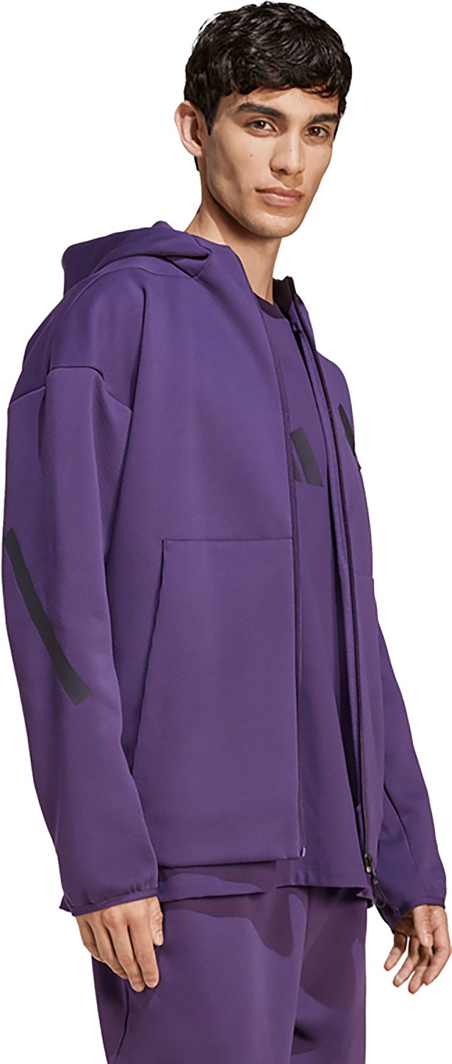 adidas Men's Z.N.E. Full Zip Hooded Sportswear Track Jacket - view number 3