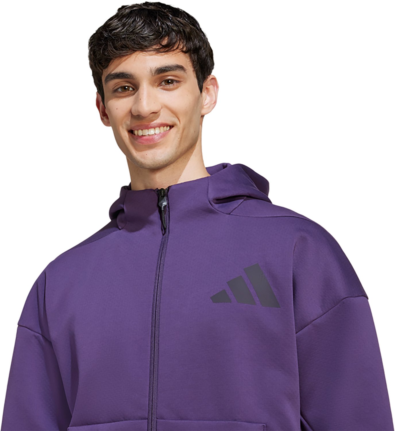 adidas Men's Z.N.E. Full Zip Hooded Sportswear Track Jacket - view number 5