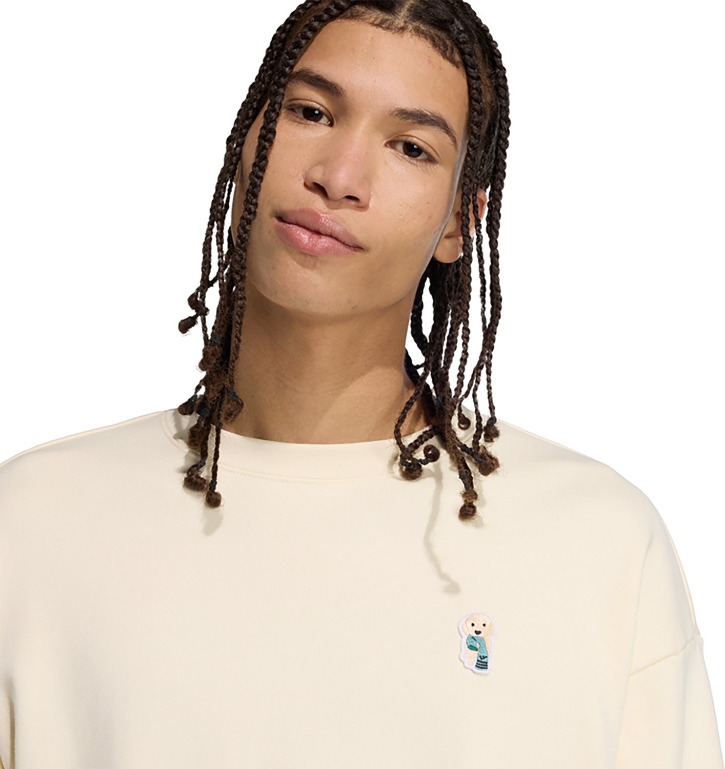 adidas Men's Dog Sock Patch Graphic Sportswear Sweatshirt - view number 5