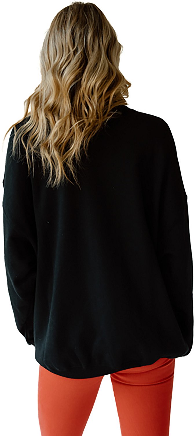 Gameday Social Women's Arkansas Razorbacks Aura Stars Oversized Fleece Crew Sweatshirt - view number 2