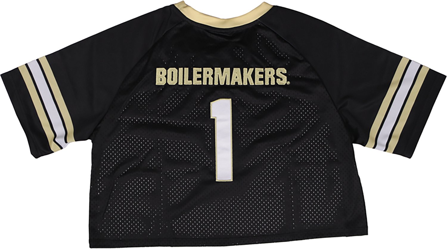 Something Inked Women's Purdue Boilermakers Fashion Cropped Football Jersey - view number 2