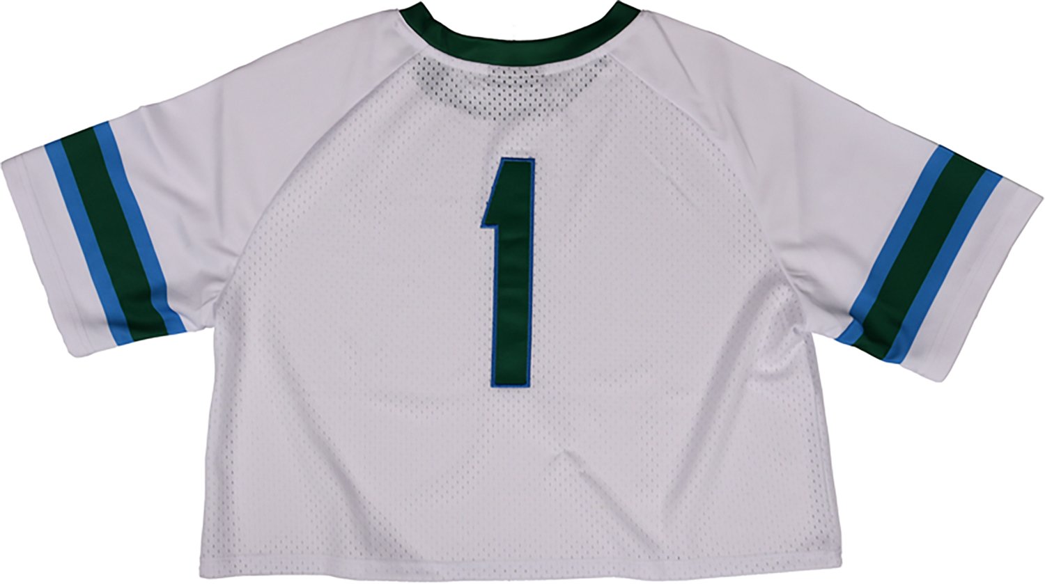 Something Inked Women's Tulane Green Wave Fashion Cropped Football Jersey - view number 2