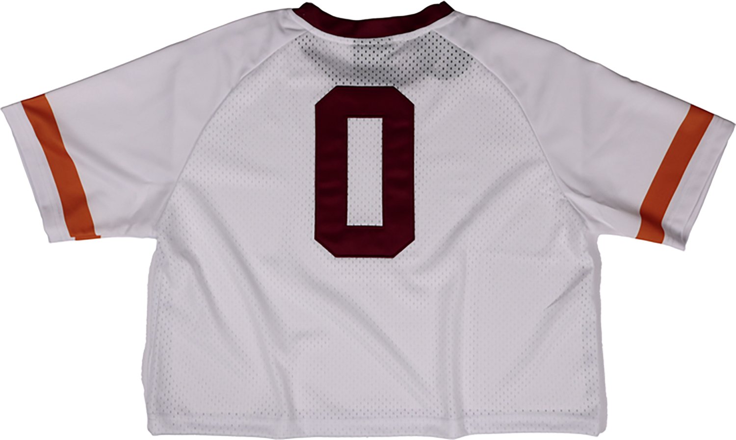 Something Inked Women's Virginia Tech Hokies Fashion Cropped Football Jersey - view number 2