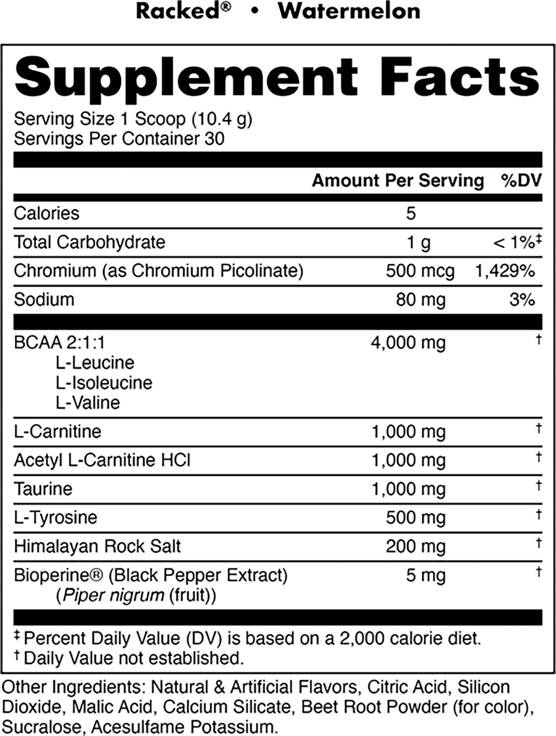 Bucked Up Racked BCAA 30 Servings - view number 2