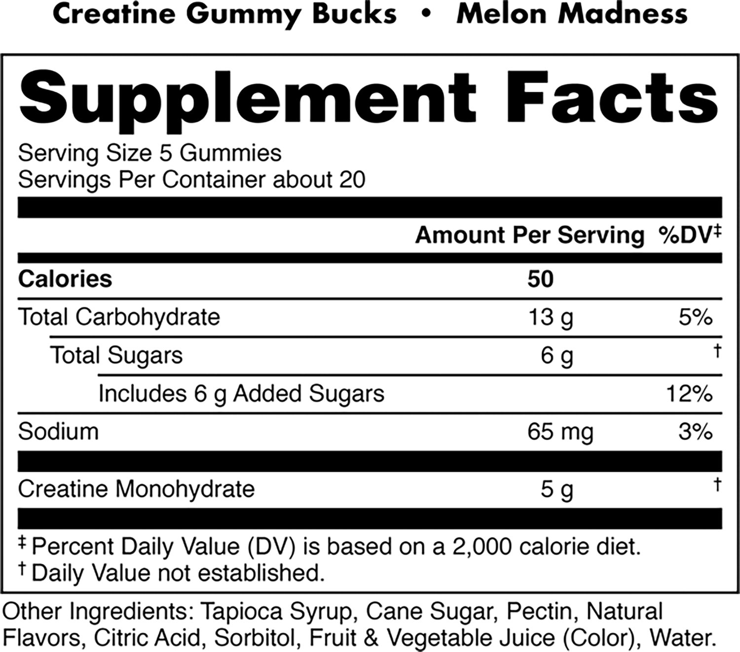 Bucked Up Creatine Gummies 100-Count - view number 2