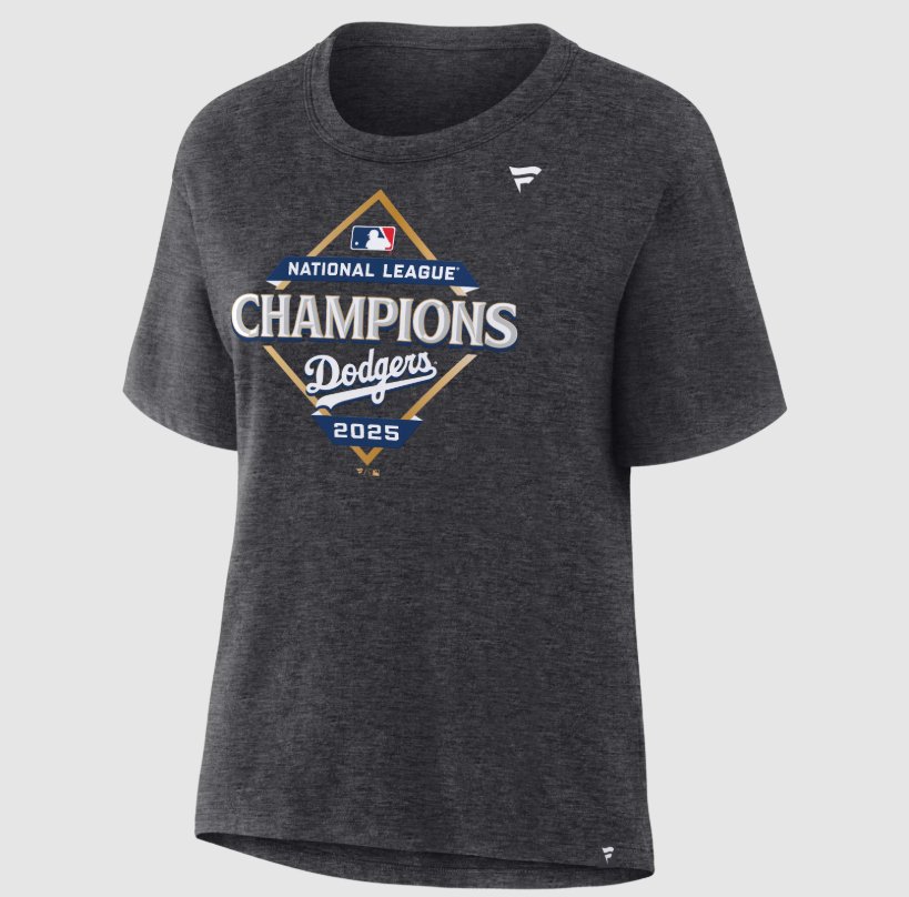 Fanatics Women's Los Angeles Dodgers LCS Champion Locker Room Legacy Cotton Short Sleeve T-Shirt - view number 2