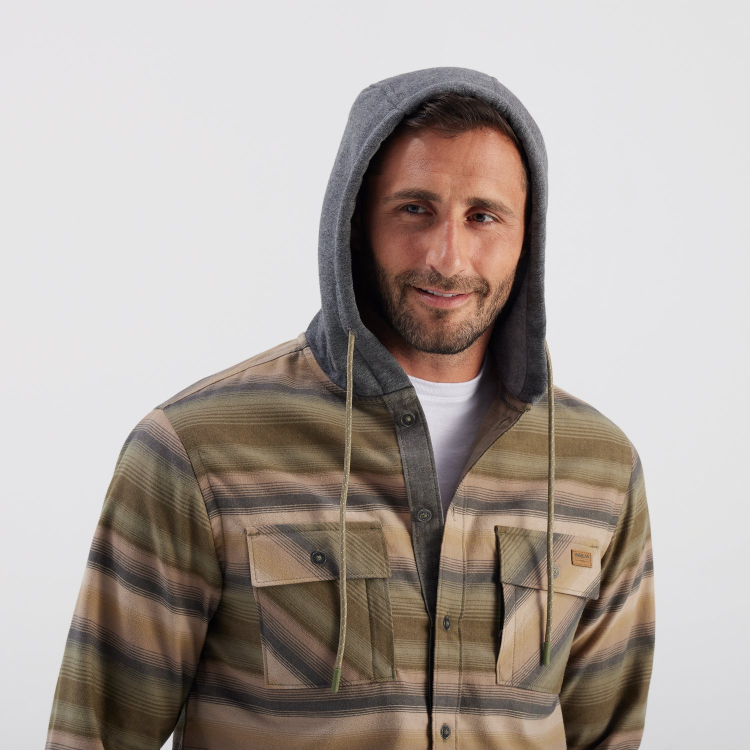 Magellan Outdoors Men's Pro Jacob Wheeler Angler Flannel Hoodie - view number 6