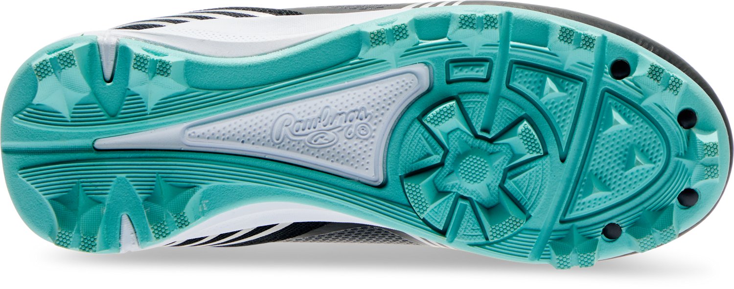 Rawlings Girls Switchback Low Rubber Molded Cleats - view number 3