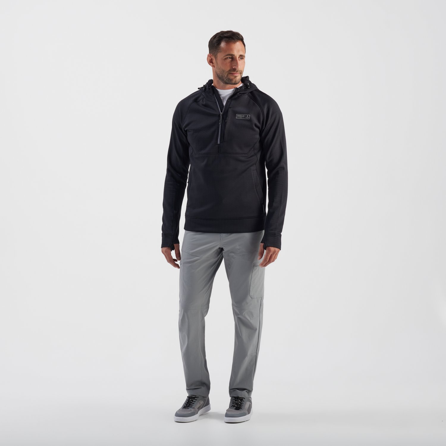 Magellan Outdoors Men's Pro Jacob Wheeler Angler Fleece Gaiter Hoodie - view number 2