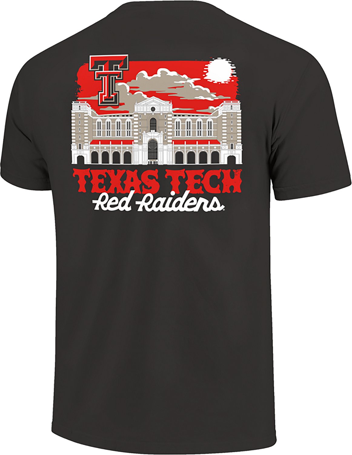 Image One Men's Texas Tech Stadium Sunset Rustic DS T-shirt - view number 3