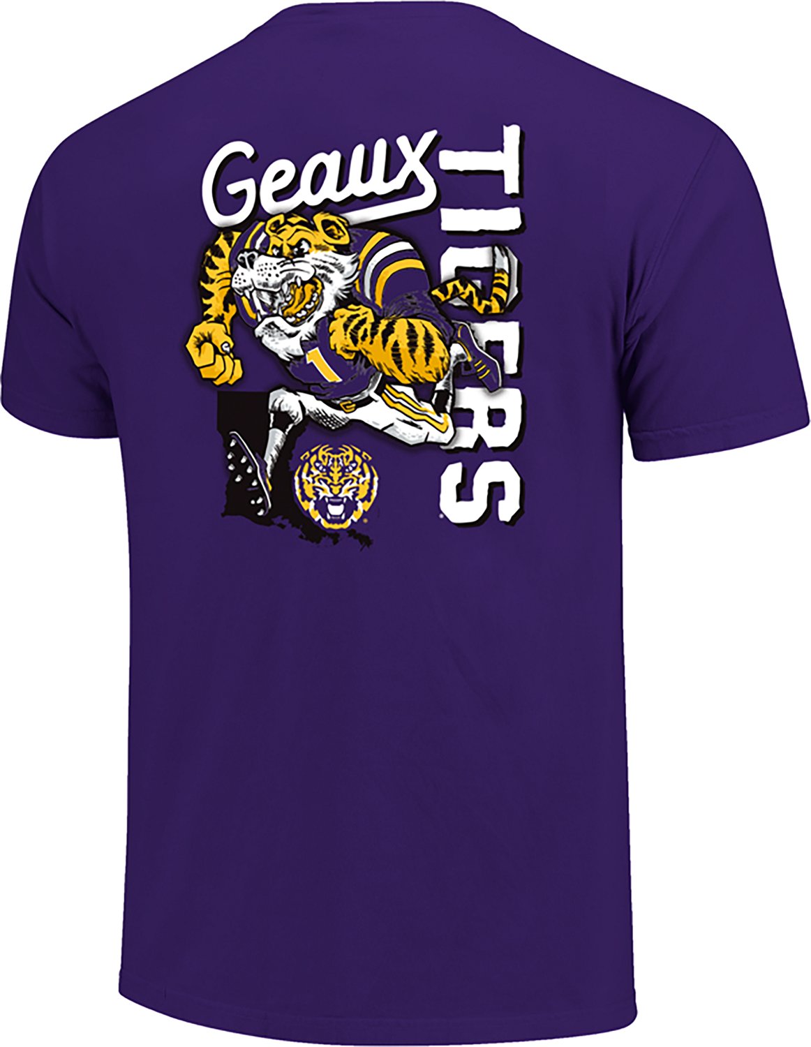 Image One Youth's Louisiana State University Tigers Sketched Mascot Stack Short Sleeve T-shirt - view number 3