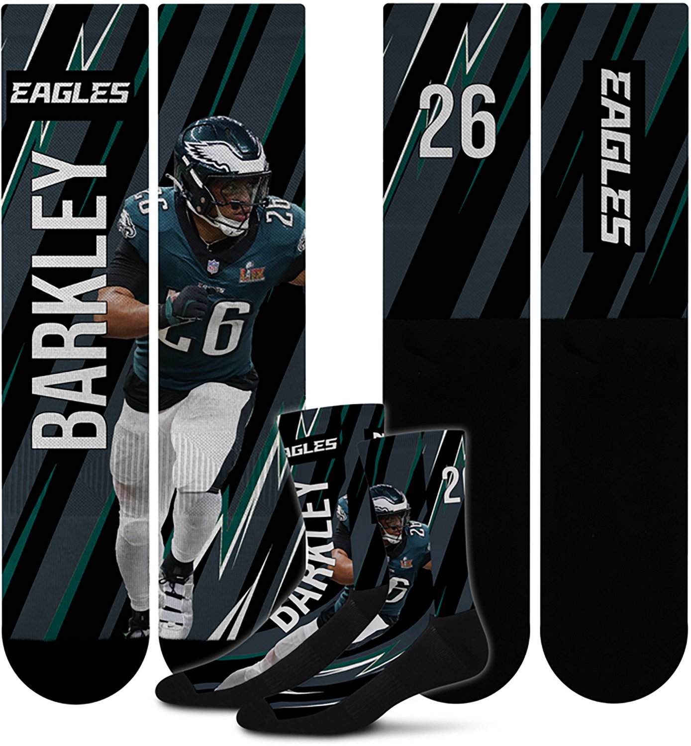 For Bare Feet Philadelphia Eagles Saquon Barkley Big Energy Socks