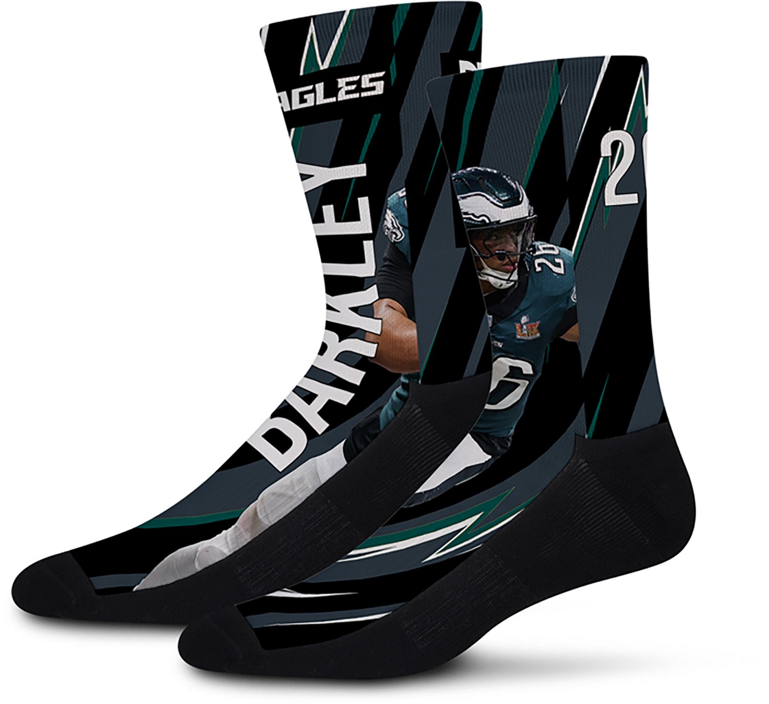 For Bare Feet Philadelphia Eagles Saquon Barkley Big Energy Socks - view number 3