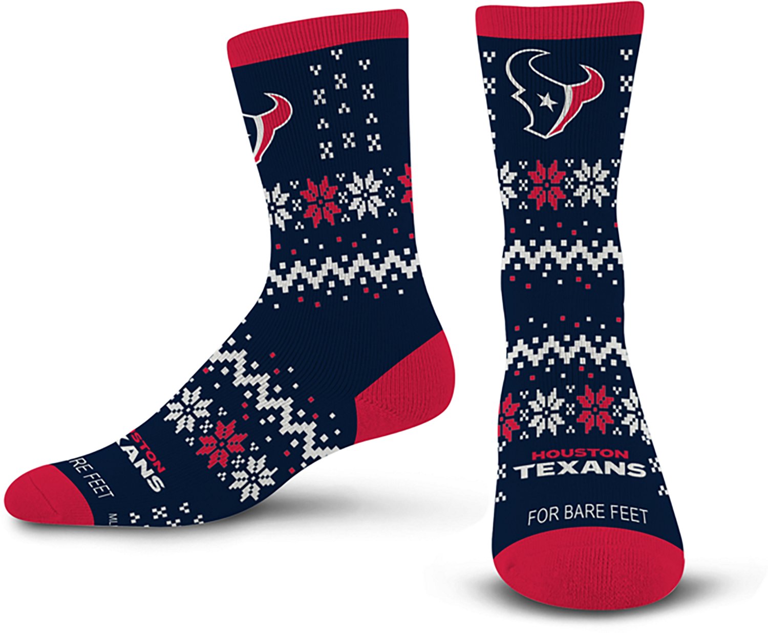For Bare Feet Houston Texans Team Sweater Socks