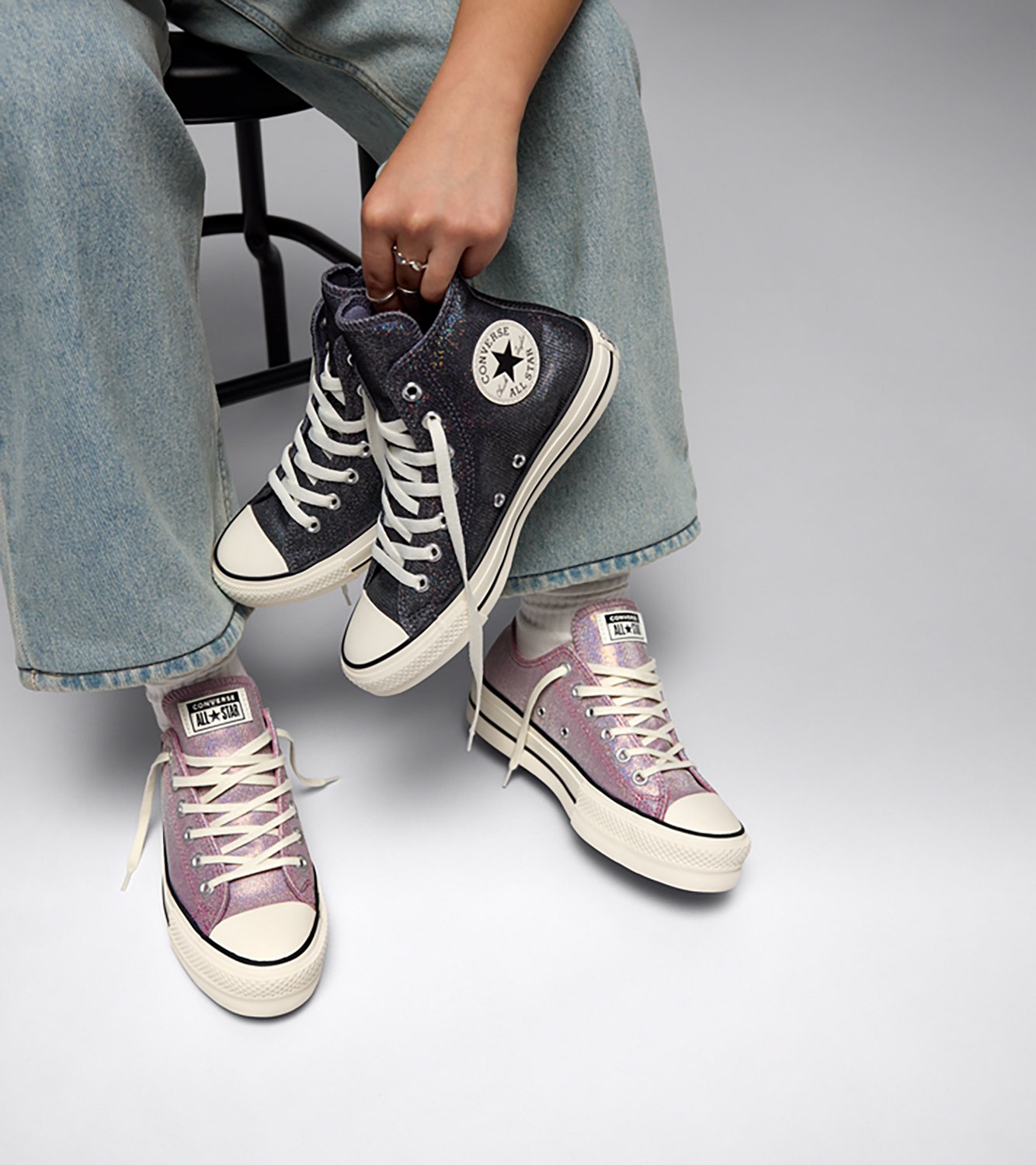 Converse Women's Chuck Taylor All Star Hi Shine Shoes - view number 8