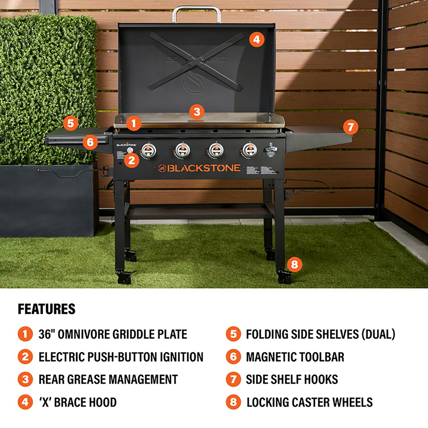 Blackstone 36 in. 4 Burner Omnivore Griddle                                                                                      - view number 3