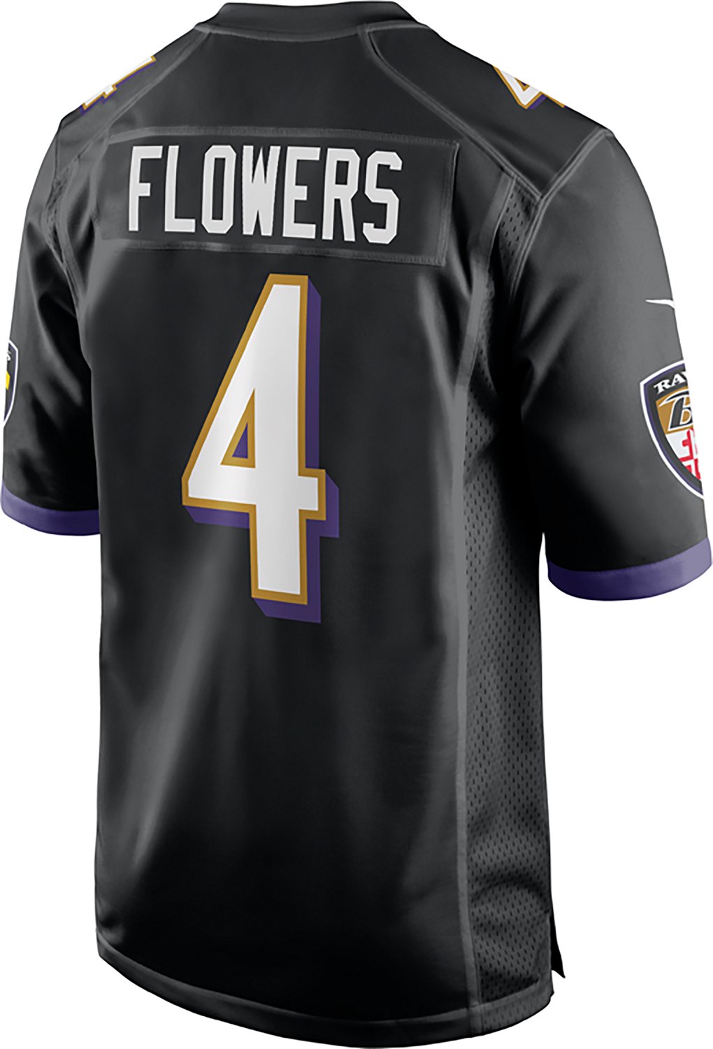 Nike Men's Zay Flowers Baltimore Ravens Alternate Game Name and Number Jersey - view number 3